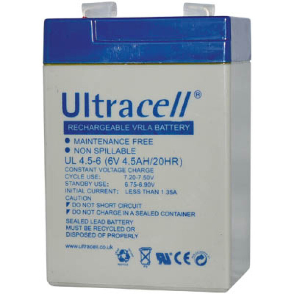 Μπαταρία Μολύβδου ULTRACELL 6V 4.5Ah