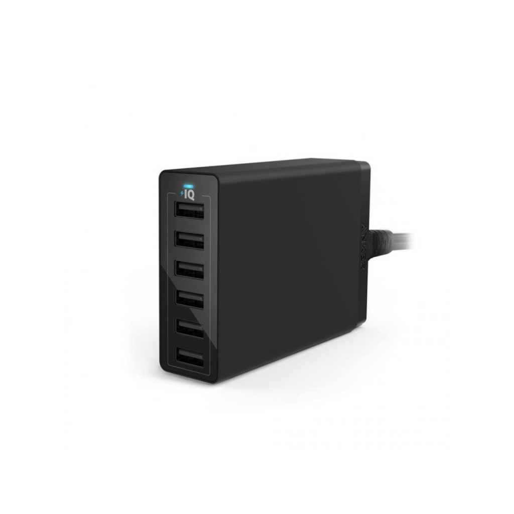 Anker PowerPort 6 60W 6-Port USB Charging Hub με Τεχνολογία PowerIQ - A2123L12