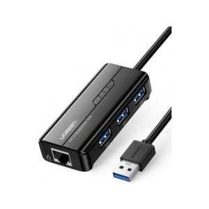 Ugreen 3-Port USB 3.0 και Gigabit Ethernet Hub - 20265