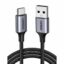 Ugreen USB-C Καλώδιο 2μ. με Νάυλον ύφανση και Επαφές Αλουμινίου