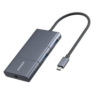 Anker PowerExpand 6-in-1 Type-C Hub 4K@60Hz HDMI + 2* 10Gbps USB-A 3.1 Gen2 + Micro SD/SD + Audio + 100W PD Charging - A83660A1