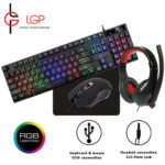 LGP 4 IN 1 RGB GAMING COMBO SET (KEYBOARD-MOUSE-HEADSET-MOUSEPAD) MERCURY_1