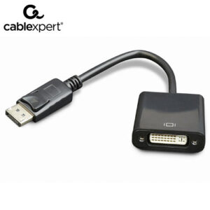 CABLEXPERT DISPLAYPORT TO DVI ADAPTER WITH CABLE BLACK_1