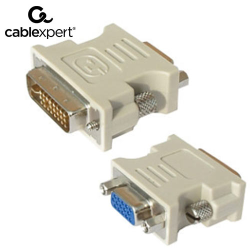 CABLEXPERT ADAPTER DVI-I MALE TO VGA 15PIN HD 3WAYS FEMALE_1