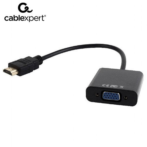 CABLEXPERT HDMI TO VGA AND AUDIO ADAPTER CABLE SINGLE PORTBLACK_1