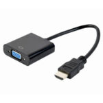 CABLEXPERT HDMI TO VGA ADAPTER CABLE SINGLE PORT BLACK_1