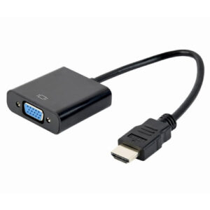 CABLEXPERT HDMI TO VGA ADAPTER CABLE SINGLE PORT BLACK_1