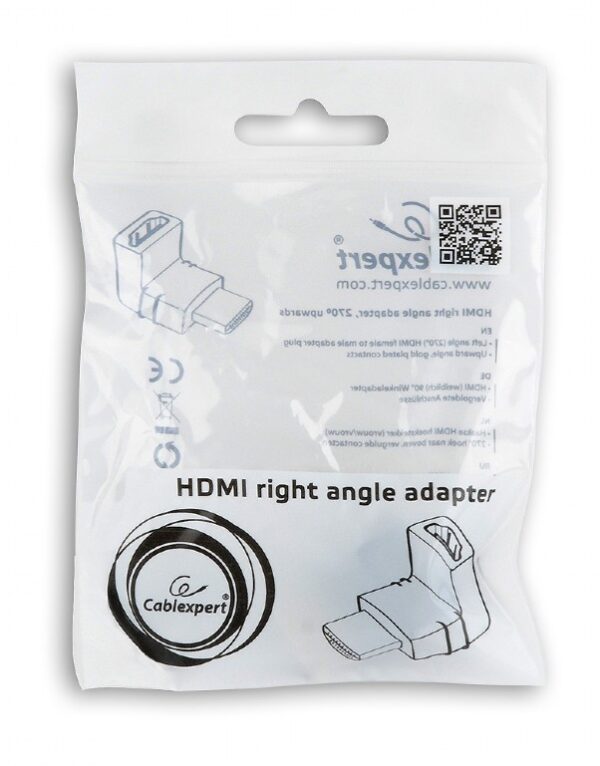 CABLEXPERT HDMI RIGHT ANGLE ADAPTER 270o UPWARDS_3