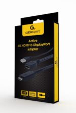 CABLEXPERT ACTIVE 4K HDMI TO DISPLAY PORT ADAPTER BLACK RETAIL PACK_3