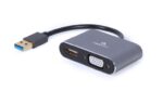 CABLEXPERT 4K USB TO HDMI + VGA DISPLAY ADAPTER SPACE GREY RETAIL PACK_2