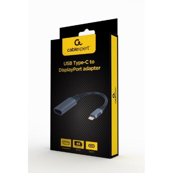 CABLEXPERT USB TYPE-C TO DISPLAYPORT MALE ADAPTER SPACE GREY RETAIL PACK_4