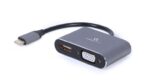 CABLEXPERT USB TYPE-C TO HDMI + VGA DISPLAY ADAPTER SPACE GREY RETAIL PACK_2