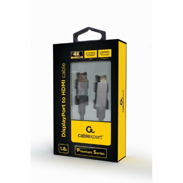 CABLEXPERT DISPLAYPORT TO HDMI CABLE PREMIUM SERIES 4K 1