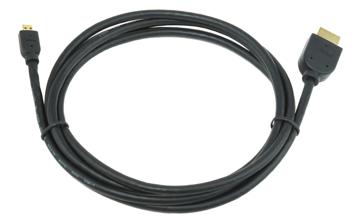 CABLEXPERT HDMI MALE TO MICRO D-MALE BLACK CABLE WITH GOLD-PLATED CONNECTORS 3M_2