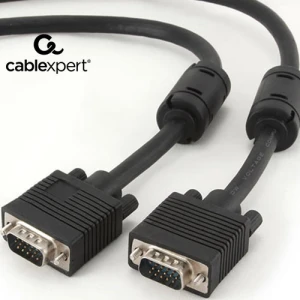 CABLEXPERT PREMIUM VGA HD 15M/HD15M DUAL SHIELDED W/2 X FERRITE CORE 10M_1
