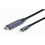 CABLEXPERT USB TYPE-C TO HDMI DISPLAY ADAPTER CABLE SPACE GREY RETAIL PACK 1