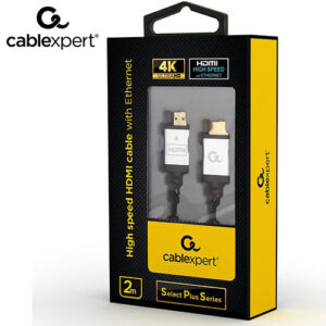 CABLEXPERT 4K HIGH SPEED HDMI CABLE WITH ETHERNET "SELECT PLUS SERIES" 2M_1