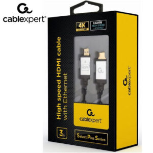 CABLEXPERT 4K HIGH SPEED HDMI CABLE WITH ETHERNET "SELECT PLUS SERIES" 3M_1