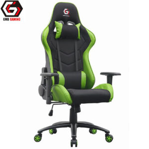 GEMBIRD GAMING CHAIR LEATHER BLACK/GREEN_1
