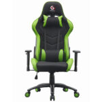 GEMBIRD GAMING CHAIR LEATHER BLACK/GREEN_2