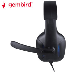 GEMBIRD GAMING HEADSET WITH VOLUME CONTROL MATTE BLACK_1