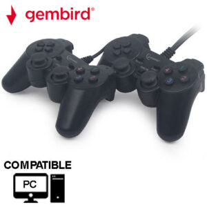 GEMBIRD DOUBLE DUAL USB 2.0 VIBRATION GAMEPAD FOR PC_1