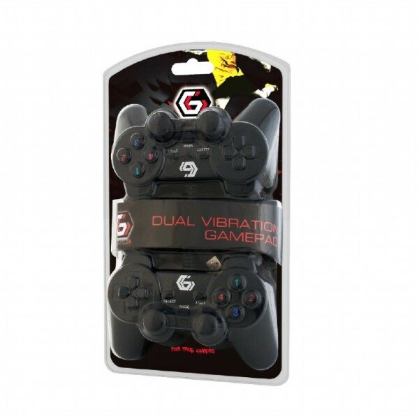 GEMBIRD DOUBLE DUAL USB 2.0 VIBRATION GAMEPAD FOR PC_3