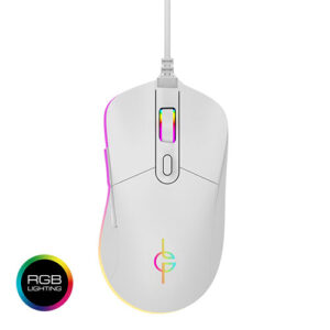 LAMTECH RGB GAMING MOUSE 6400DPI WHITE "WHITE MOON"_1