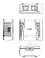 CABLEXPERT CAT5E UTP 2-PORT SURFACE MOUNT BOX_2