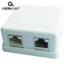 CABLEXPERT TWO JACK SYRFACE MOUNT BOX WITH 2 CAT5e HALF-SHIELDED KEYSTONE JACKS_1