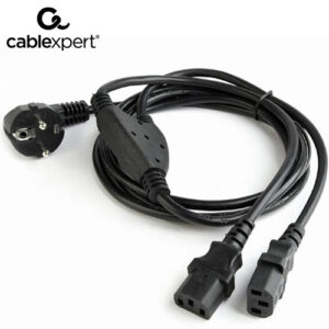 CABLEXPERT POWER SPLITTER CORD C13 VDE APROVED 2m_1