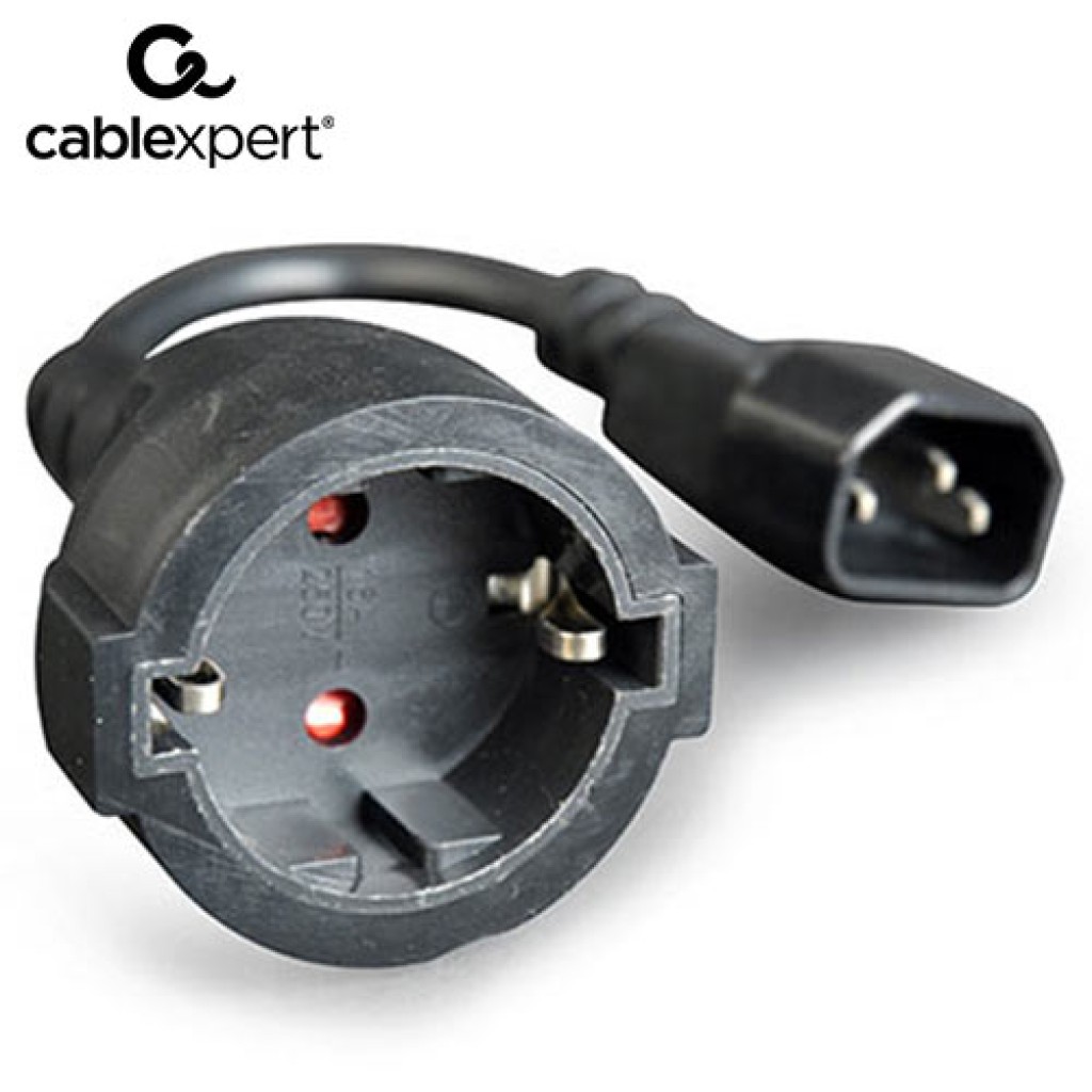 CABLEXPERT POWER ADAPTER CORD (C14 MALE TO SCHUKO FEMALE)_1
