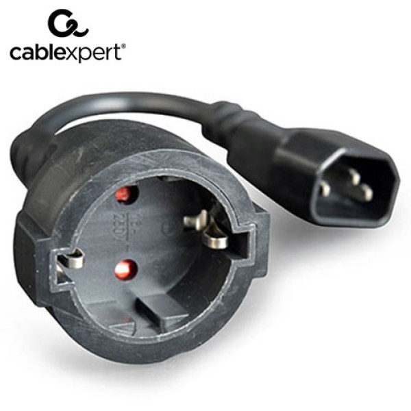 CABLEXPERT POWER ADAPTER CORD (C14 MALE TO SCHUKO FEMALE)_1