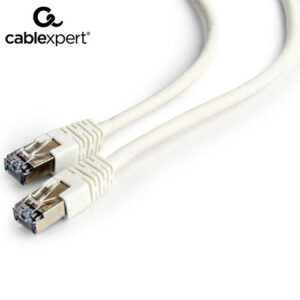 CABLEXPERT FTP CAT6 UTP PATCH CORD WHITE 0.25M_1
