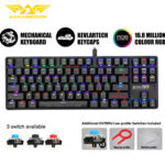 ARMAGGEDDON MECHANICAL LOW PROFILE KEYBOARD RGB FALCONET RED_1