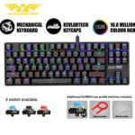 ARMAGGEDDON MECHANICAL LOW PROFILE KEYBOARD RGB FALCONET BLACK_1