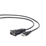 CABLEXPERT USB TO DB9M SERIAL PORT CONVERTER CABLE BLACK 1