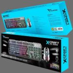 ALCATROZ WATERPROOF USB RGB WIRED COMBO KEYBOARD AND MOUSE X-CRAFT XC3000_3