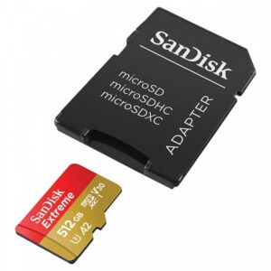 Sandisk Extreme microSDΧC 512GB Class 3 U3 A2 190MB/s με Adapter