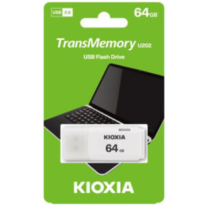 KIOXIA USB 2.0 FLASH STICK 64GB HAYABUSA WHITE U202_1