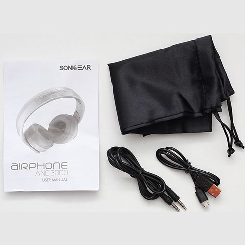 Sonic Gear Bluetooth Noise Cancel Headphones Airphones Anc 3000 W