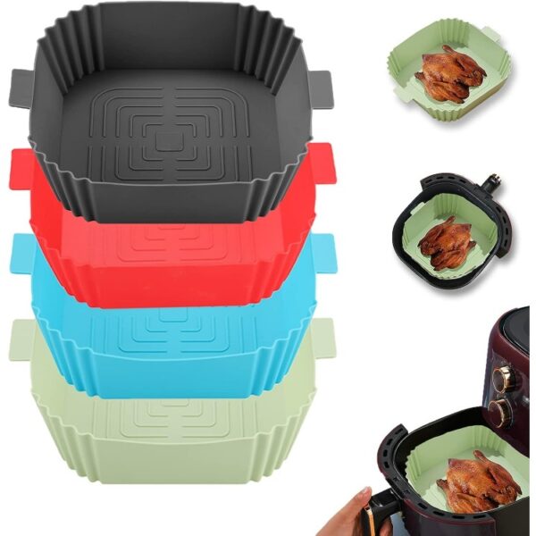 AJ Air Fryer Reusable Silicone Liner Square