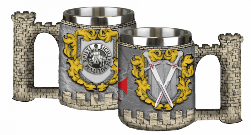 ΠΟΤΗΡΙ ΔΙΑΚΟΣΜΗΤΙΚΟ TOLE10 Templar castle resin mug