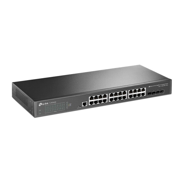SWITCH 24-Port Gigabit L2+ Managed Switch with 4 SFP Slots 1U 19-inch Rack-mountable Case TL-SG3428