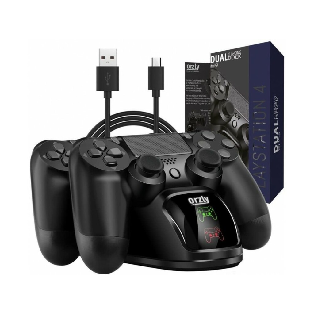 Orzly διπλή βάση φόρτισης controller Sony PS4