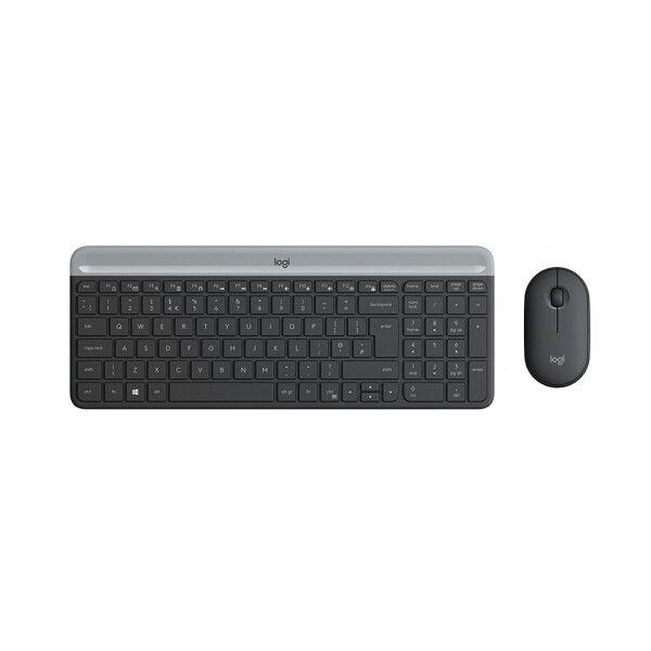 Logitech MK470 Slim Wireless Combo Graphite,US International (Qwerty) (920-009204)