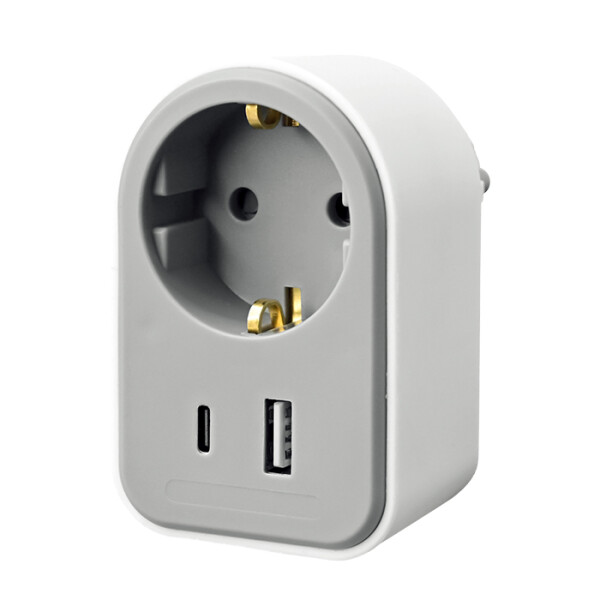 Αντάπτορας με pass-through και 2 θύρες USB (1 x USB-C & 1 x USB-Α) SONORA PAW100 AC20