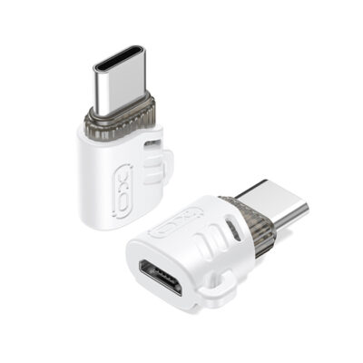 Αντάπτορας USB High-Speed type-C αρσ. θηλ. - Micro USB θηλ., σε λευκό χρώμα XO NB256G