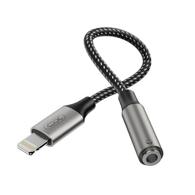 Καλώδιο-αντάπτορας Lightning - 3.5mm θηλ., 0.12m σε γκρι χρώμα XO NB-R258C