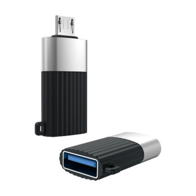 Αντάπτορας USB High-Speed Α αρσ. - Micro USB αρσ., σε μαύρο χρώμα XO NB149-G